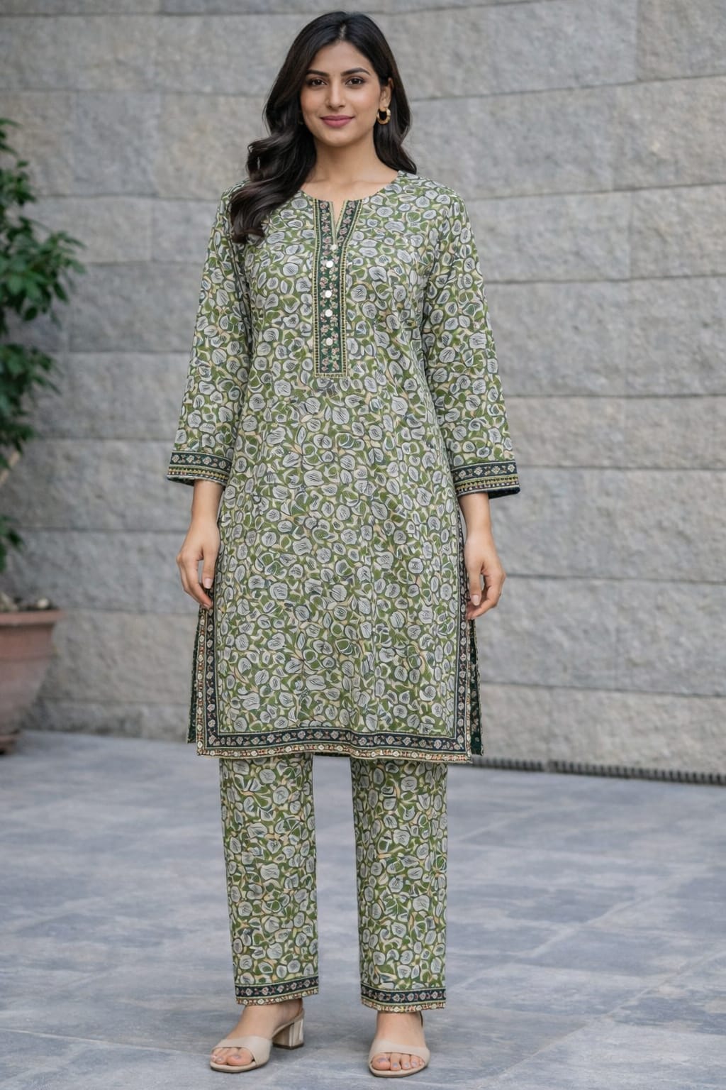 Stitched Grayish 2PC Lawn Suit for Women by Bin Saeed